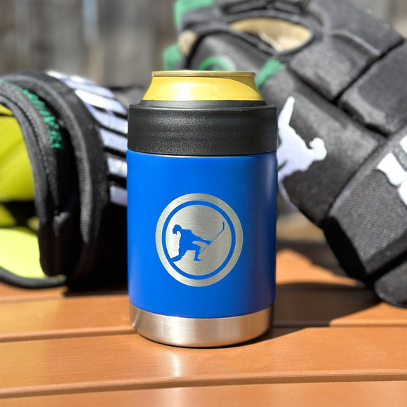 In The Clutch *Insulated Can Cooler (Blue Line) Beauty Status Hockey Co.