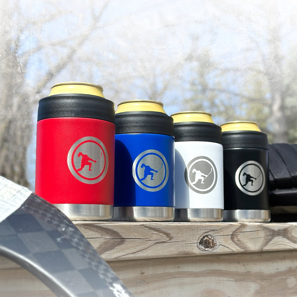 In The Clutch *Insulated Can Cooler (White) Beauty Status Hockey Co.
