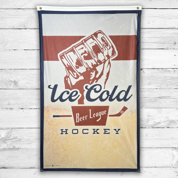Ice Cold Champs Banner - 5' X 3' Beauty Status Hockey Co.