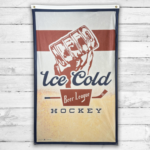 Ice Cold Champs Banner - 5' X 3' Beauty Status Hockey Co.