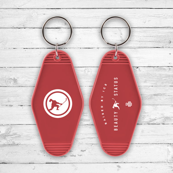 Branded Retro Key Fob (Iron Range Red) Beauty Status Hockey Co.