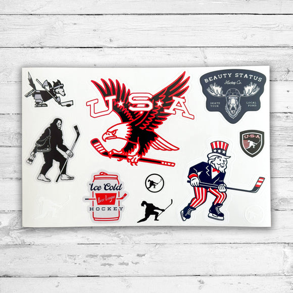 All American Sticker Pack Beauty Status Hockey Co.