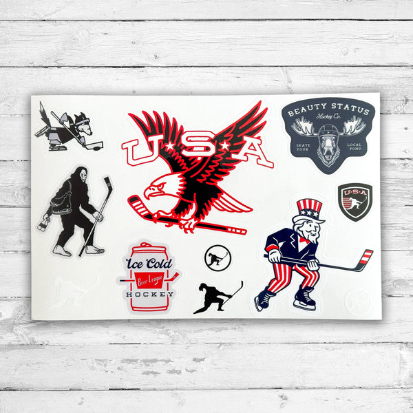 All American Sticker Pack Beauty Status Hockey Co.