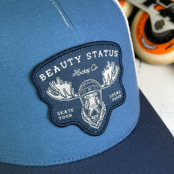 Mangled Moose (Lake Blue) Beauty Status Hockey Co.