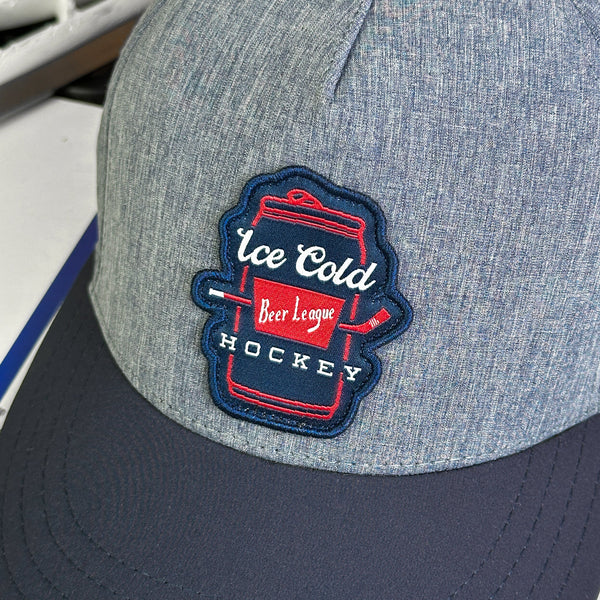 Ice Cold (Heather Navy Dry Tech) Beauty Status Hockey Co.