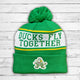 Ducks Fly Together Knit Pom Beanie (Green) Beauty Status Hockey Co.
