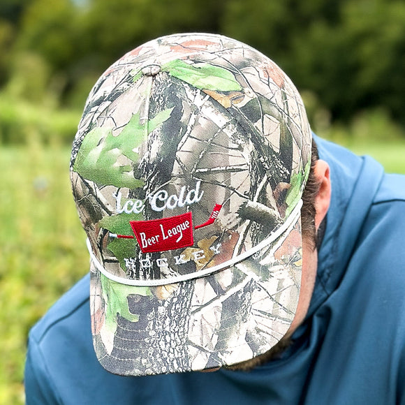 Ice Cold (Woodland Camo) Beauty Status Hockey Co.