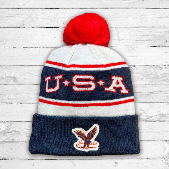 Free Bird Knit Pom Beanie Beauty Status Hockey Co.