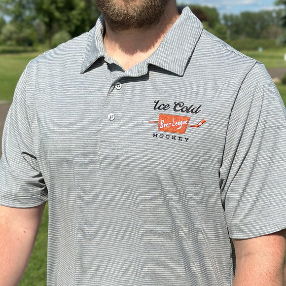 Ice Cold *Performance Stretch Polo Beauty Status Hockey Co.