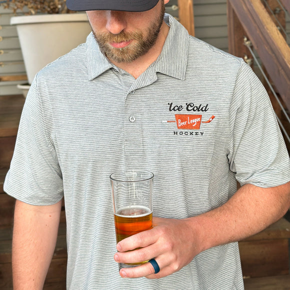 Ice Cold *Performance Stretch Polo Beauty Status Hockey Co.