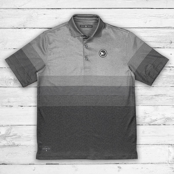 In The Clutch *Performance Stretch Polo (Shadow Stripe) Beauty Status Hockey Co.