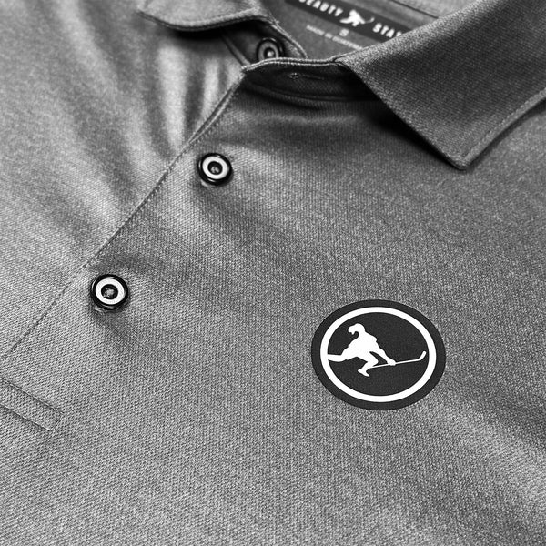 In The Clutch *Performance Stretch Polo (Shadow Stripe) Beauty Status Hockey Co.