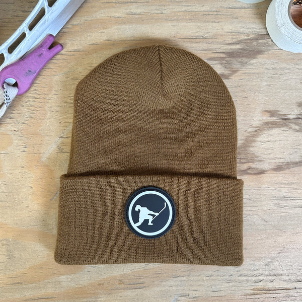In The Clutch *Jersey Knit Beanie (Saddle) Beauty Status Hockey Co.