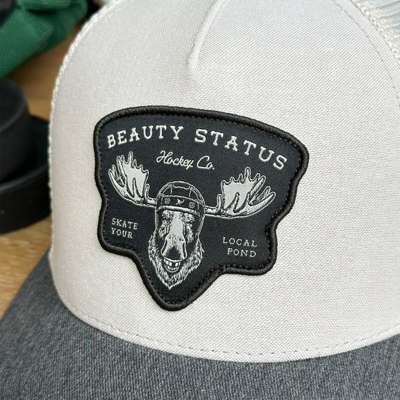 Mangled Moose (Wheat/Heather Charcoal) Beauty Status Hockey Co.