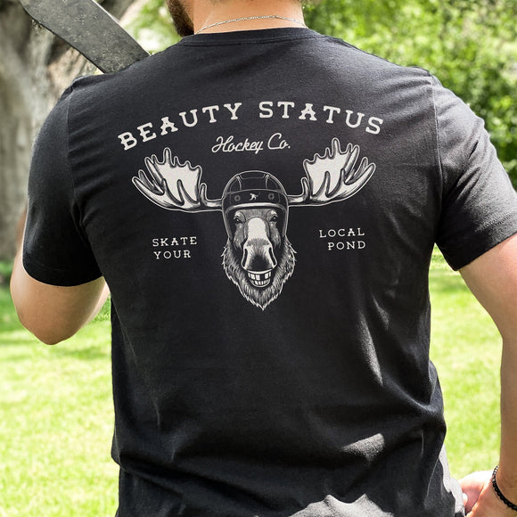 Mangled Moose (Black) Beauty Status Hockey Co.