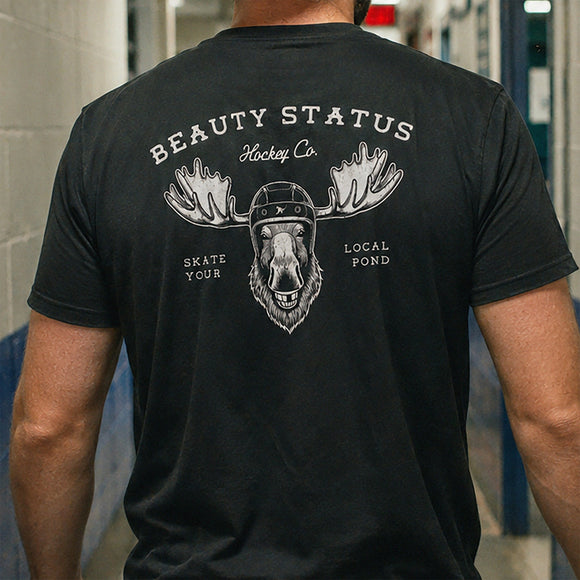 Mangled Moose (Black) Beauty Status Hockey Co.