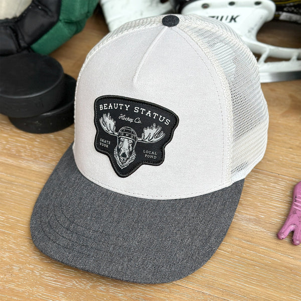 Mangled Moose (Wheat/Heather Charcoal) Beauty Status Hockey Co.