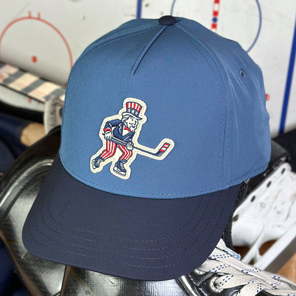 Skatriot (Hazy Blue/Navy DryTech) Beauty Status Hockey Co.