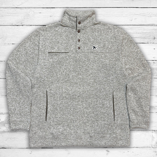 Classic *Herringbone Fleece Snap Pullover Beauty Status Hockey Co.