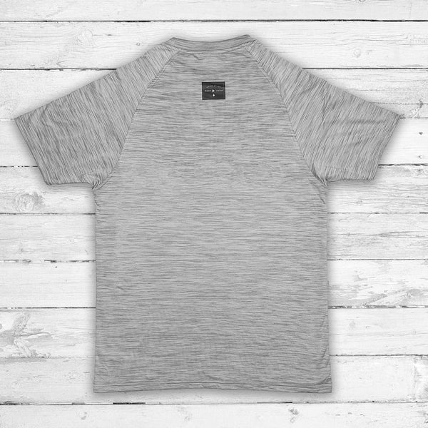 In The Clutch *Lux Stretch Performance T (Steel Heather) Beauty Status Hockey Co.
