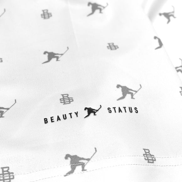Team Issued *Performance Stretch Polo (White) Beauty Status Hockey Co.